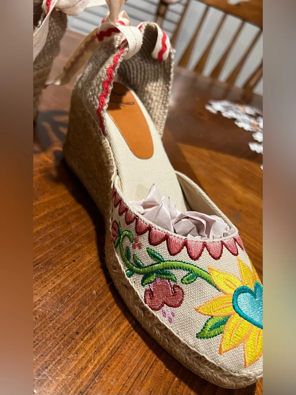 Toni Pons & World Family Ibiza Lolita Espadrille Wedge Sandal Sz 8 or EU 39